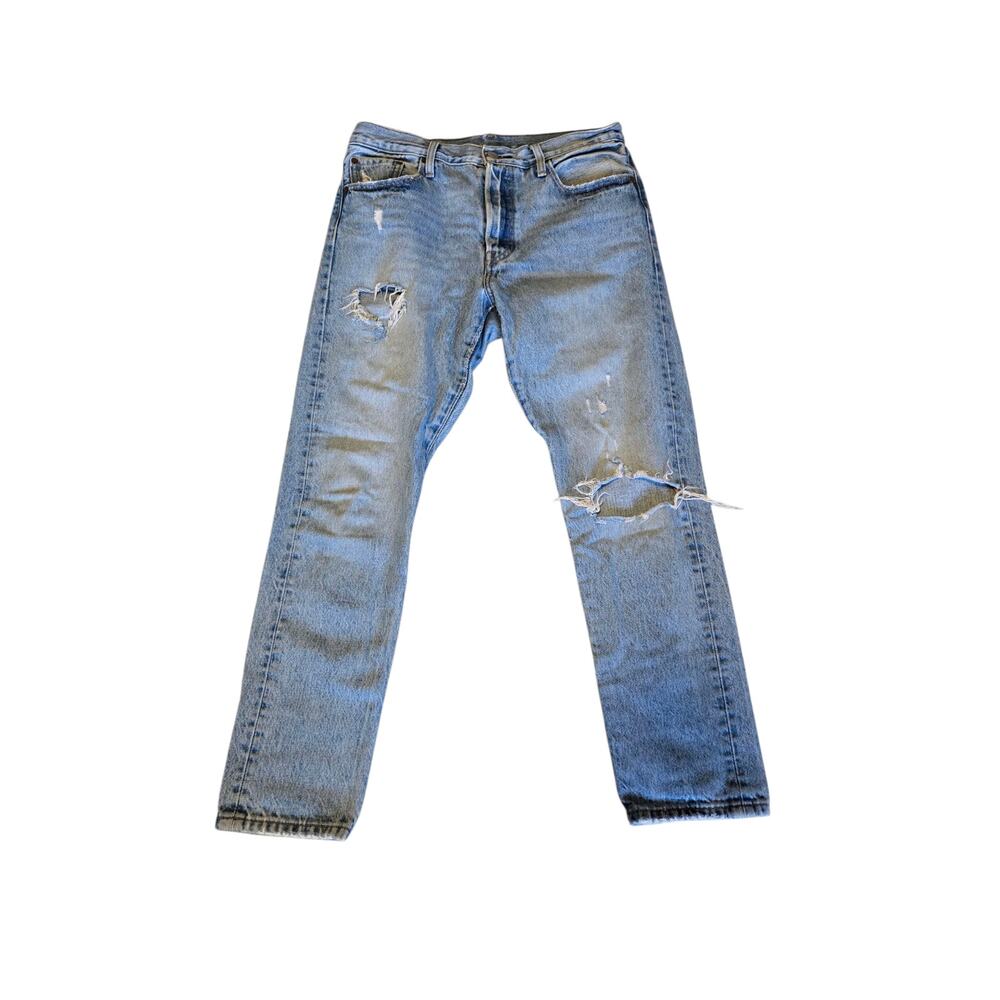 Levi's ripped straight leg jeans, size W29